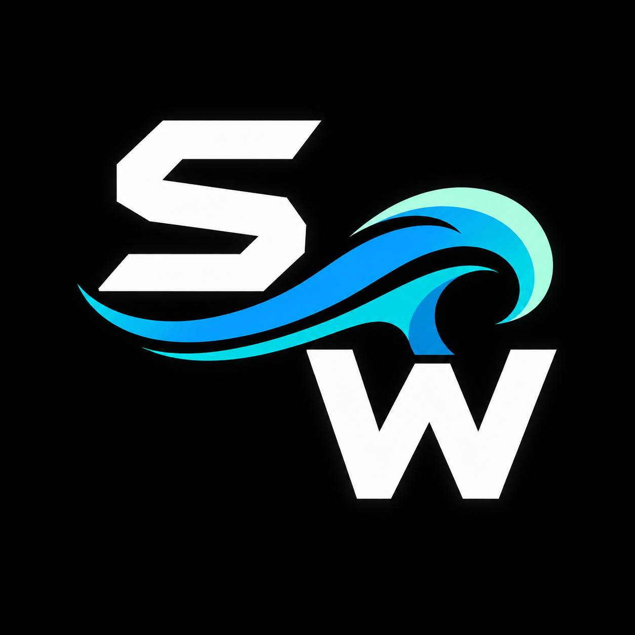 Surf Widget S and W wave logo